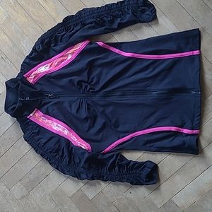 PH8 black and pink 3/4 sleeve jacket size S